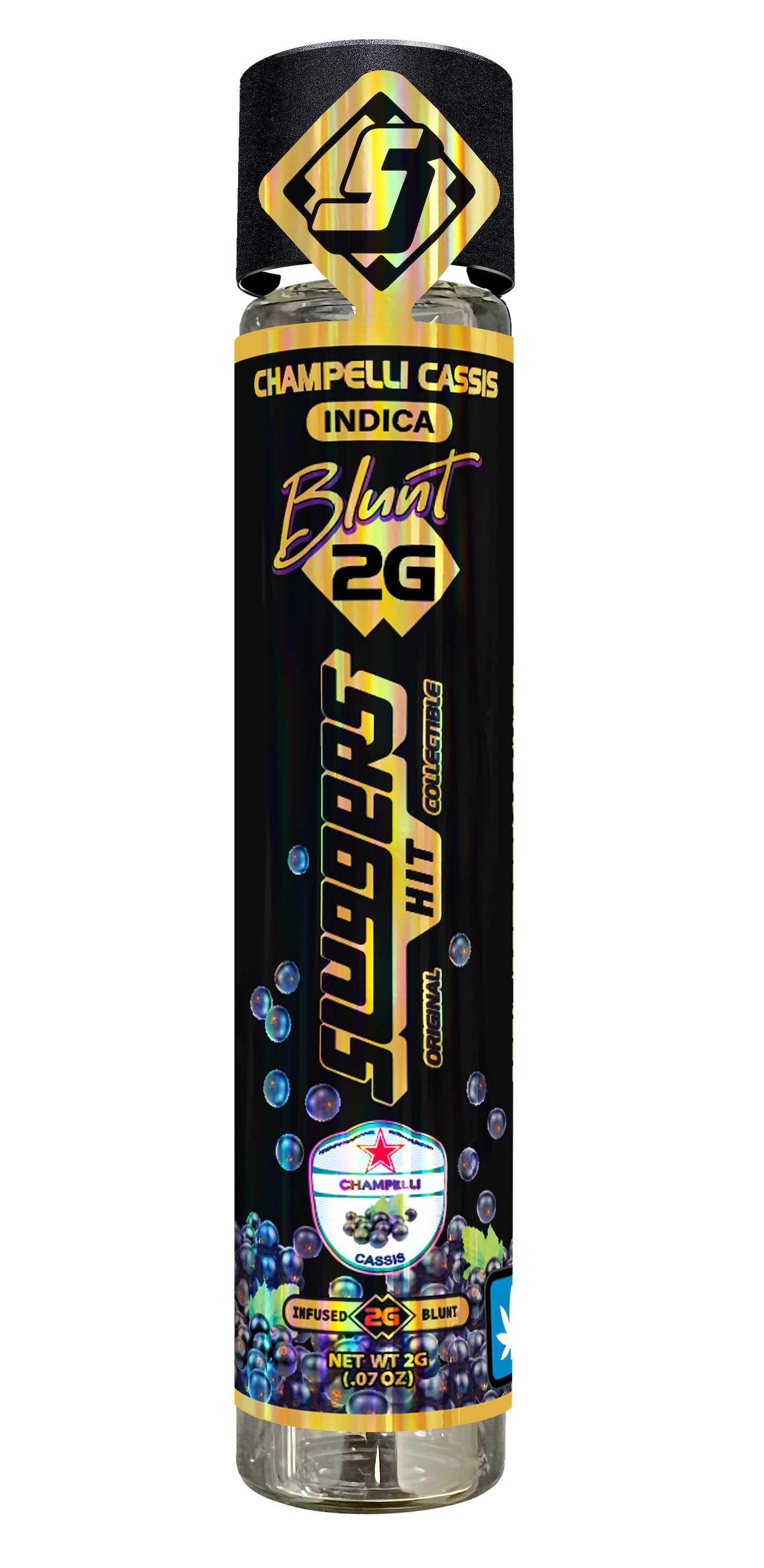 Blunt 2g Champelli Cassis Indica (Case Pack 12 Units)