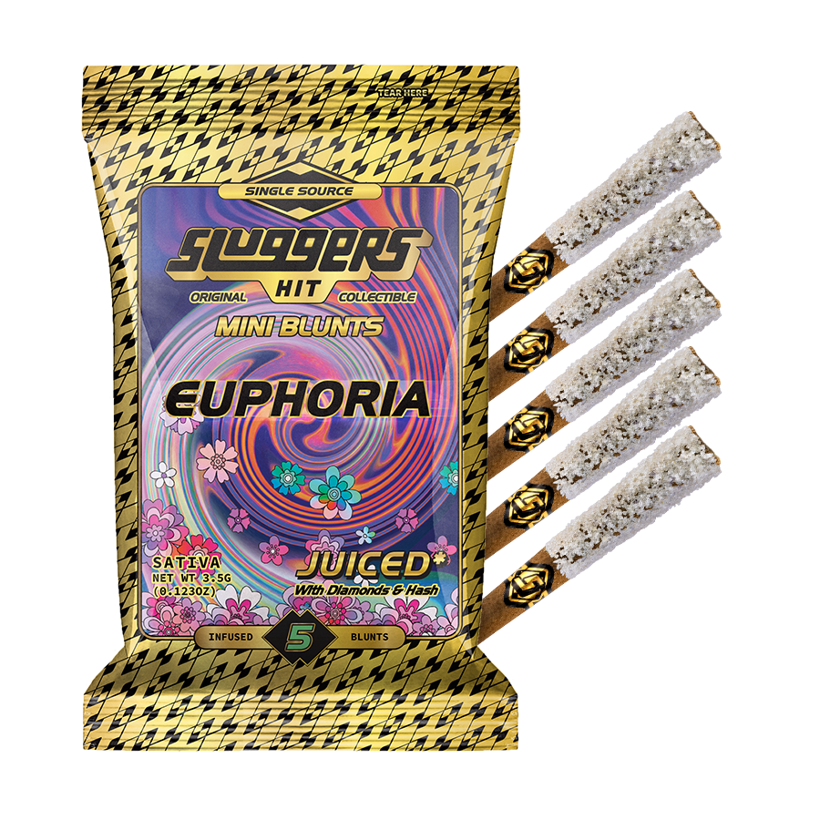 Mini Blunt 0.7g 5 pack Euphoria Sativa (Case Pack 12 Units)