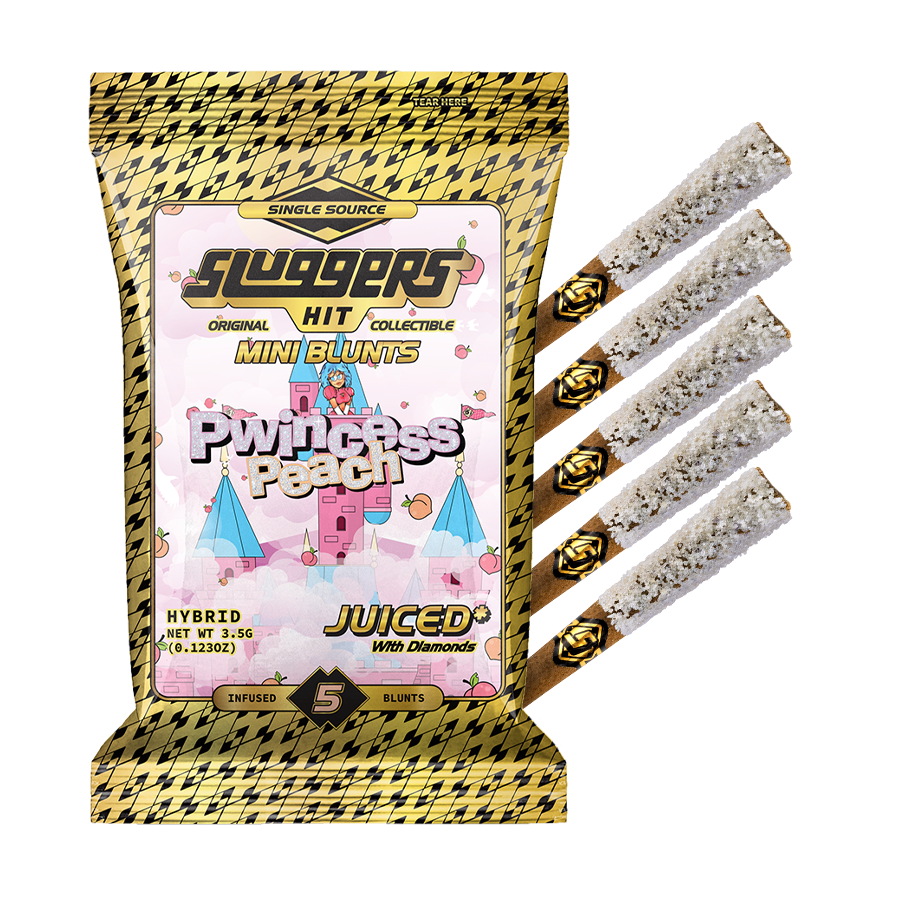 Mini Blunt 0.7g 5pk Pwincess Peach Hybrid (Case Pack 12 Units)