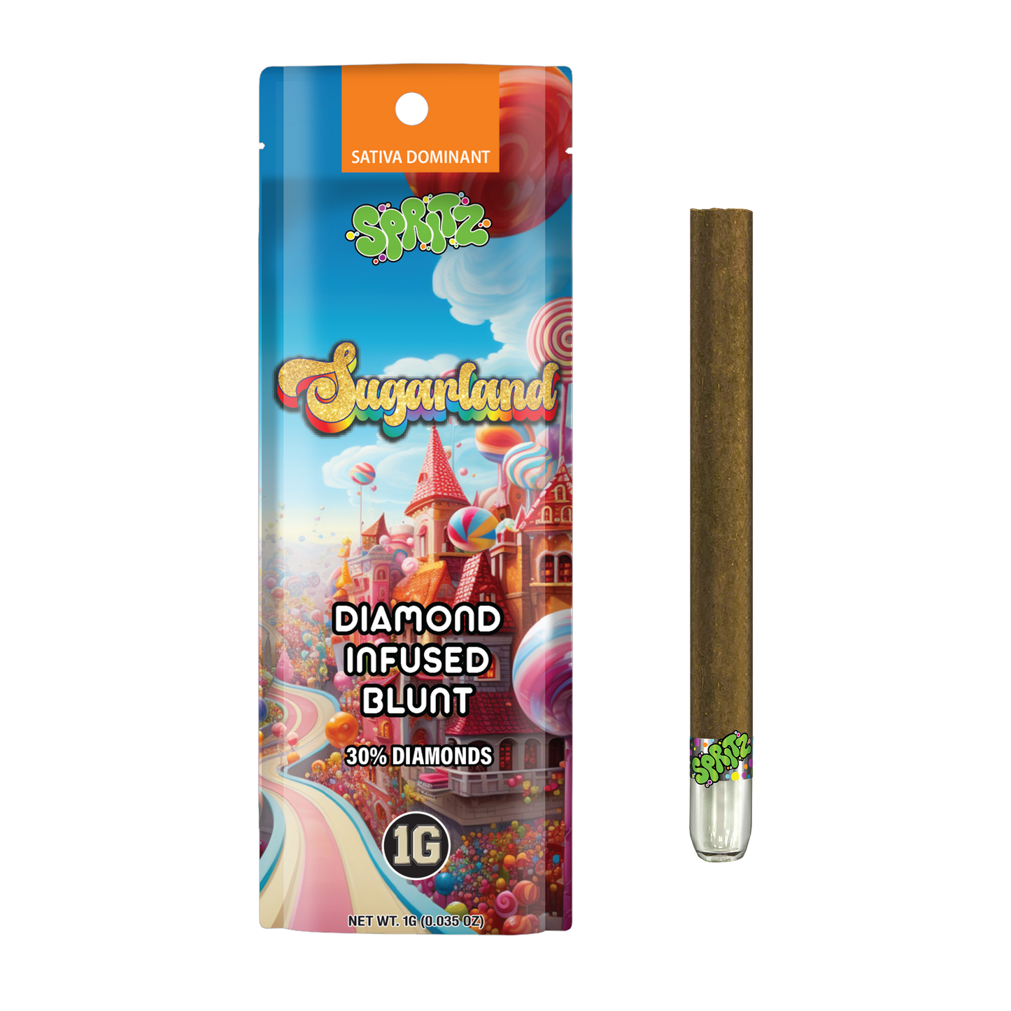Spritz 1g Infused Blunt Sugarland Hybrid (Case Pack 12 Units)