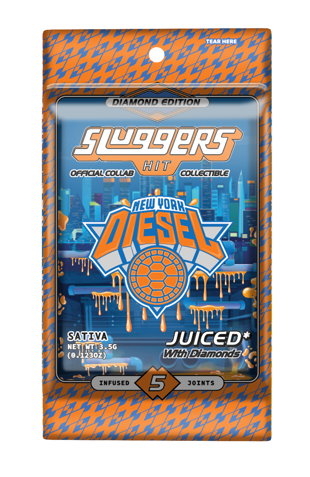 Juiced 5pk NYC Diesel Sativa (Case Pack 12 Units)