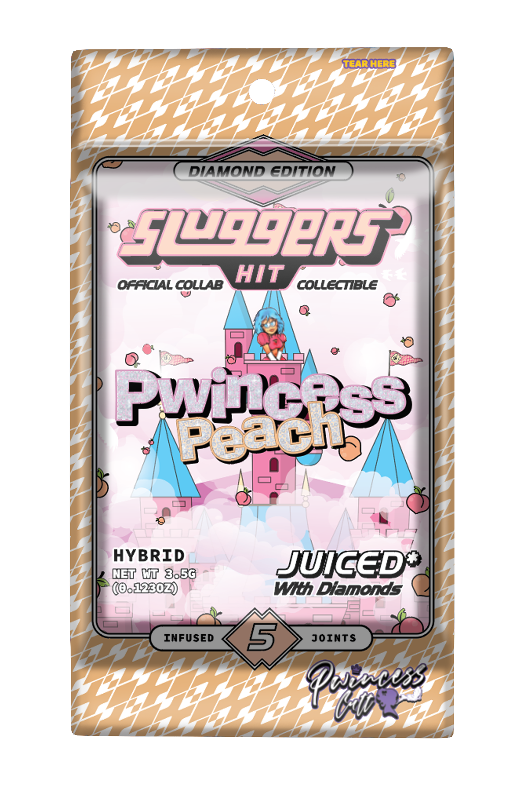 Juiced 5pk Pwincess Peach Hybrid (Case Pack 12 Units)