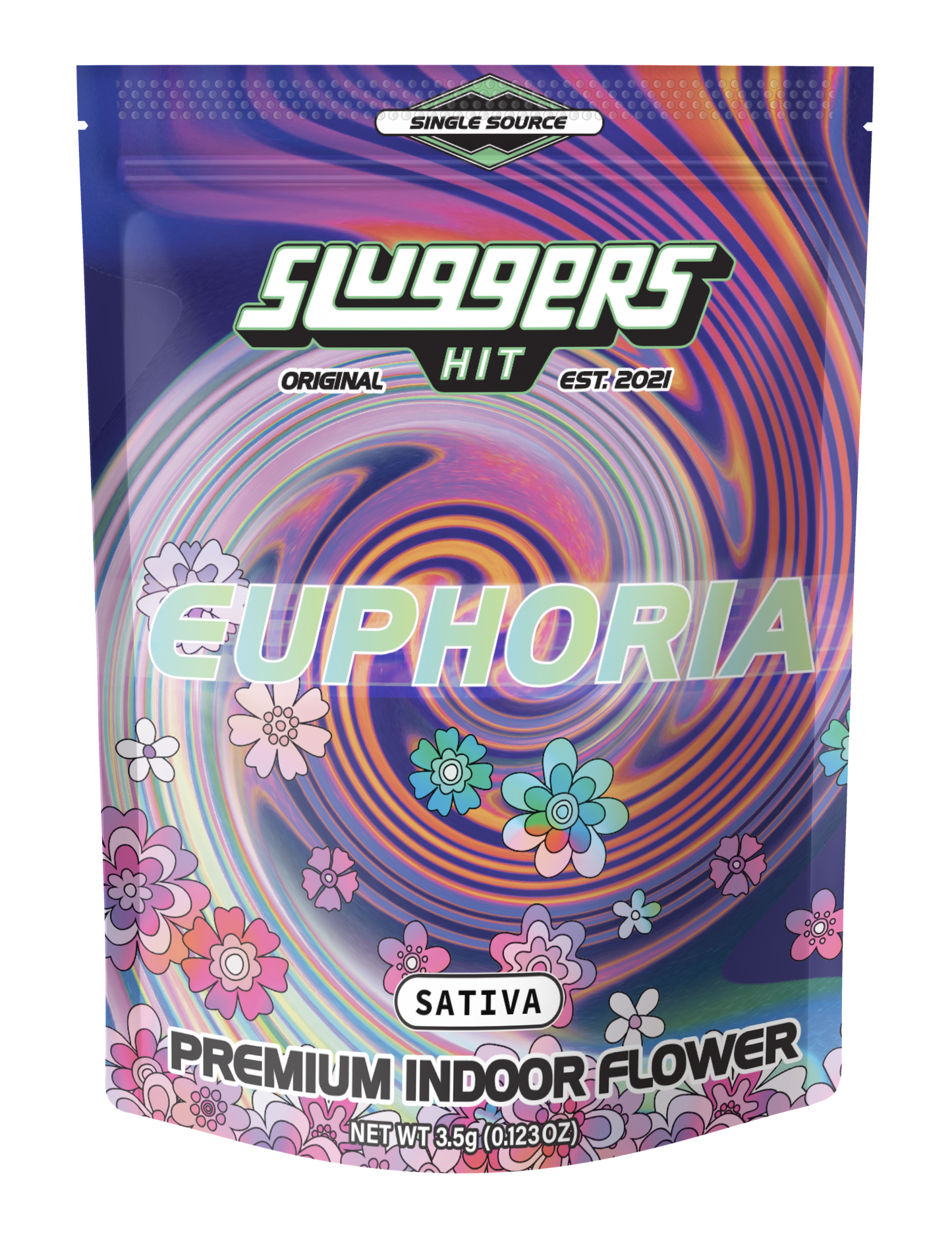 Flower 3.5 g Sluggers Euphoria Sativa (Case Pack 12 Units)