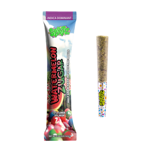 Spritz 1pk Infused Preroll Watermelon Zugar Indica