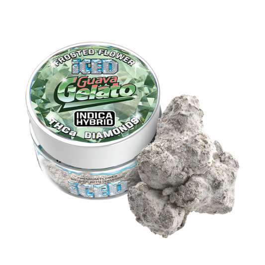 ICED Jarred Infused Flower 3.5g Guava Gelato Indica (Case Pack 12 Units)