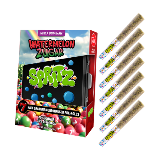 Spritz 7pk Infused Preroll Watermelon Zugar Indica