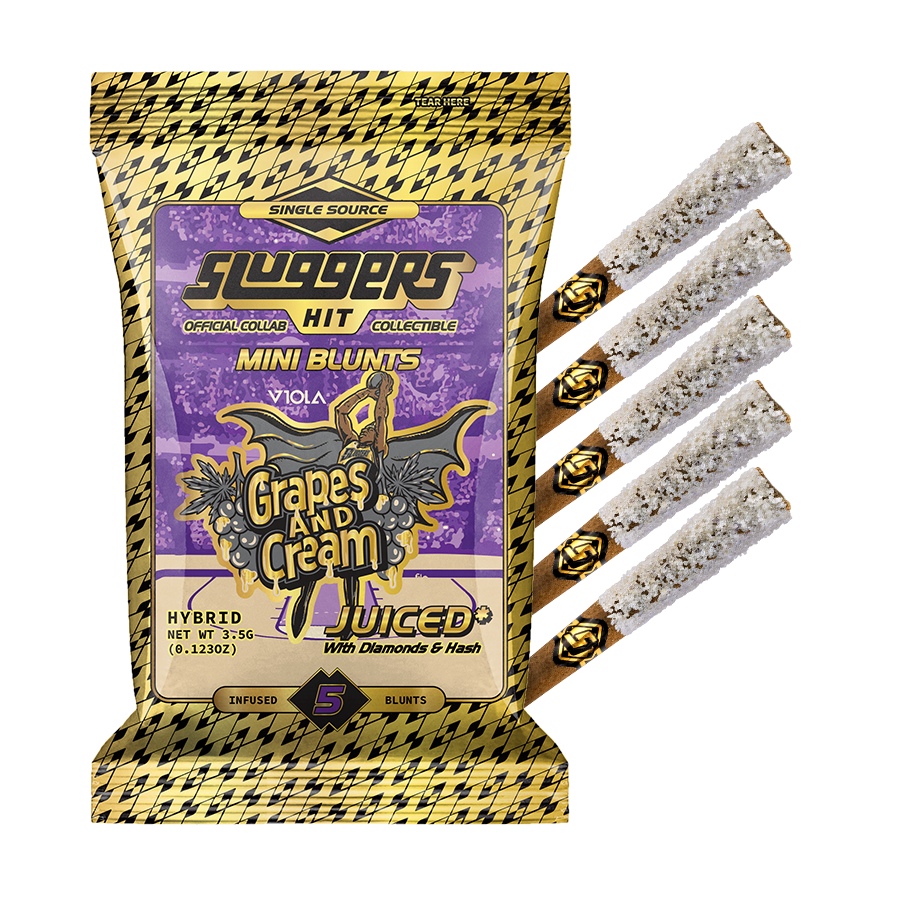 Mini Blunt 0.7g 5 pack Grapes & Cream Hybrid (Case Pack 12 Units)