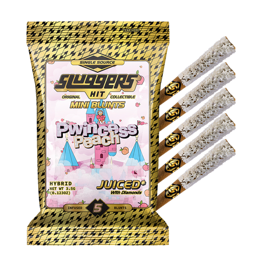 Mini Blunt 0.7g 5pk Pwincess Peach Hybrid (Case Pack 12 Units)